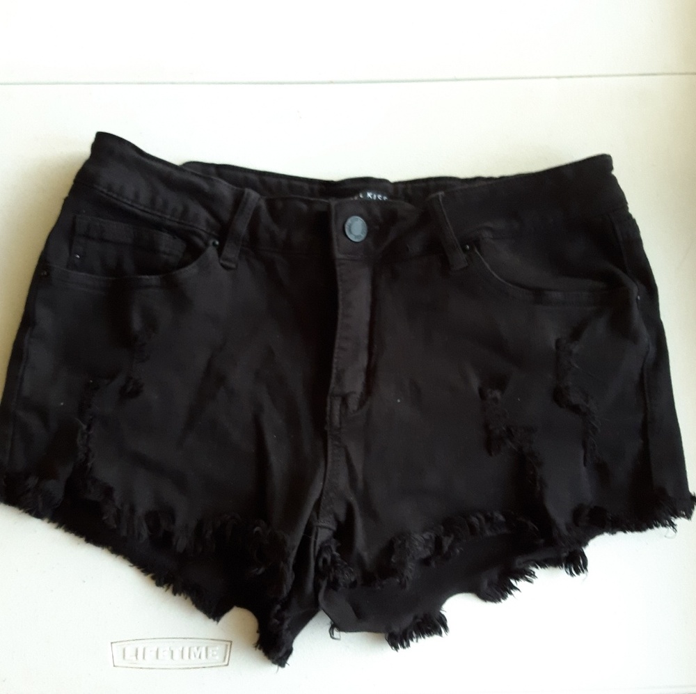 Distressed Jean Shorts